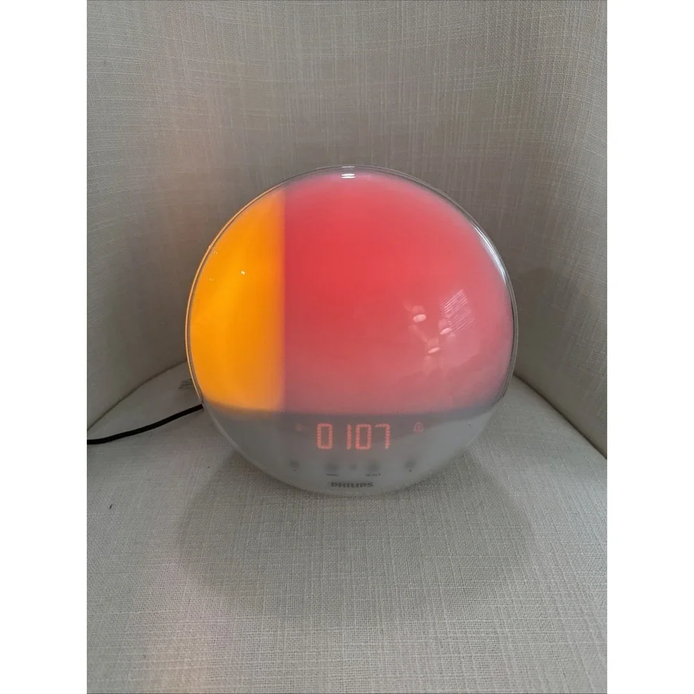Philips SmartSleep Wake‎ Up Light Clock Alarm Sunrise Sunset Simulation HF3520